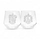 Set di bicchieri unisex Harry Potter Grifondoro Serpeverde - trasparente - standard