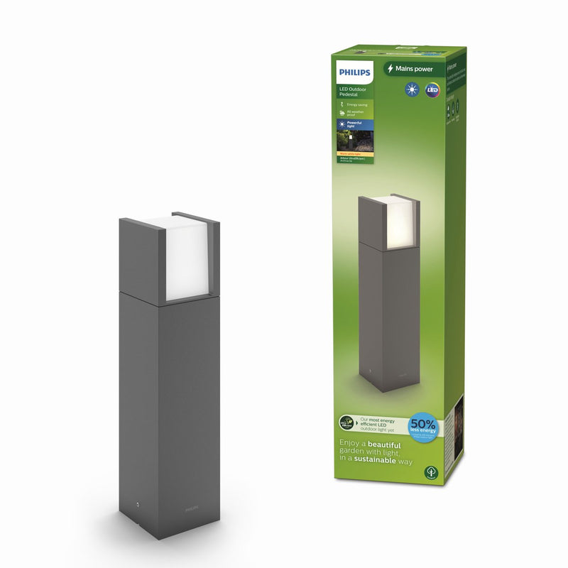 Lampada da terra Philips LED Philips Arbor - ultra efficiente - antracite - 3,8w