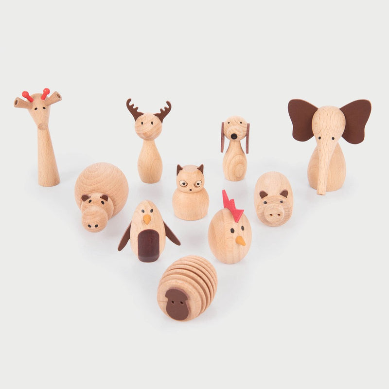 Amigos animales de madera Tickit - pk10
