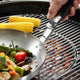 Wok para barbacoa Gefu - wok con parrilla perforada - bandeja para barbacoa de acero inoxidable - ø 30 cm