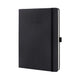Notebook Sigel - conceptum pure - formato tablet - nero - copertina rigida - a quadretti - si-co117