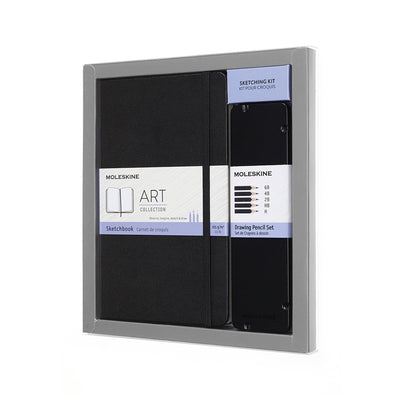 Moleskine art bundel (large schetsboek + schetspotloden)