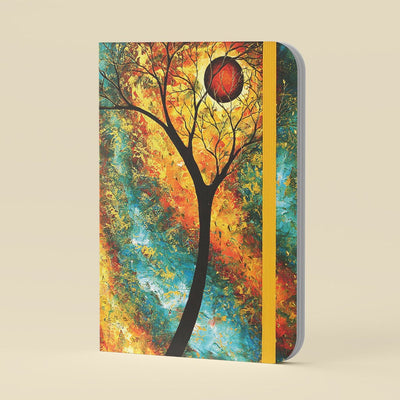 Peter pauper mid size notitieboek - dream forest - met elastieksluiting - 16x21 cm
