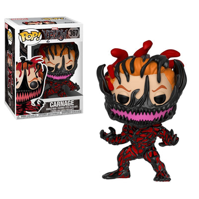 Marvel funko veneno - pop! Figura coleccionable de muñeco de vinilo Carnage de 9 cm - multicolores
