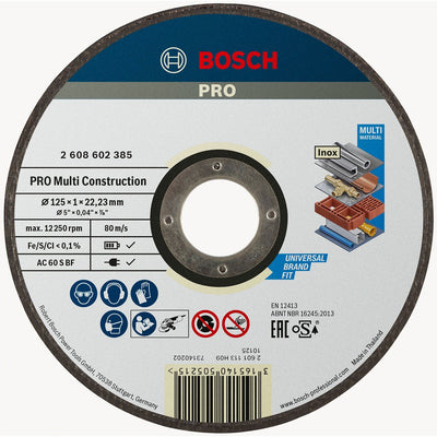 Disco di taglio Bosch Multi -costruzione 125mm