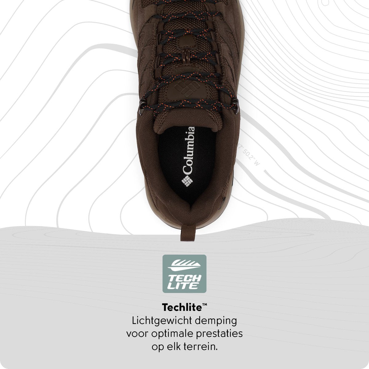 Columbia redmond™ iv botas de montaña impermeables bajas para hombre - cordovan, tangy orange