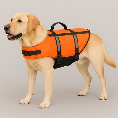 Chaleco salvavidas para perros Flamingo - chaleco salvavidas para perros - chaleco salvavidas para perros xl - chaleco salvavidas marino - naranja fluorescente