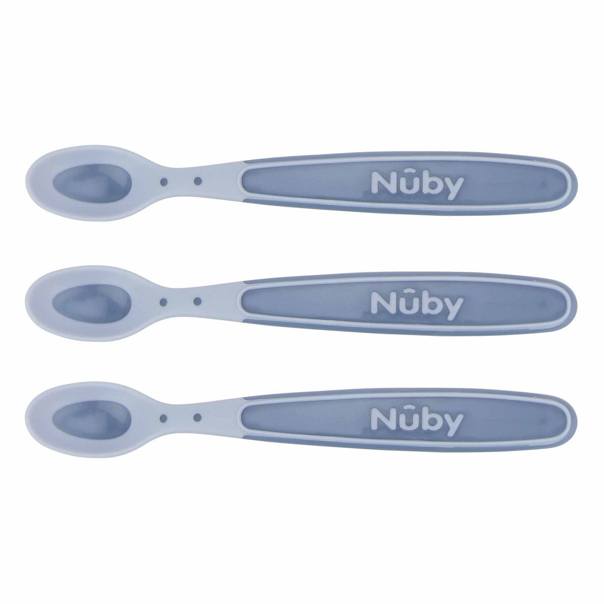 Nûby nuby - cucchiaini termosensibili - colore non selezionabile - 3 pz