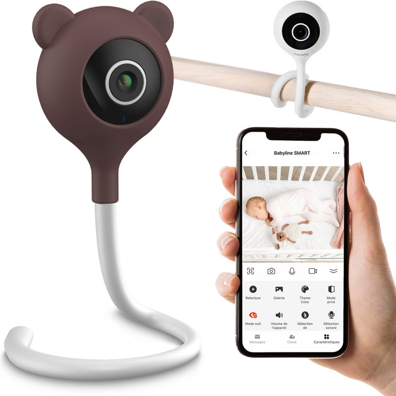 Lionelo babylline smart – intelligente babyfoon – overal installeren – bewegings- en geluidsdetectie – app-bediening – nachtzicht – tweerichtingscommunicatie – temperatuursensor