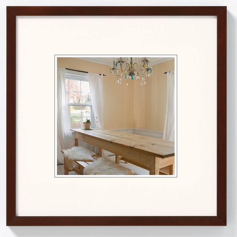 Peperoni Walther - cornice in legno - misura foto 30x30 cm - noce