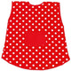 Grembiule Goki - rosso con pois bianchi - cotone - 3 anni