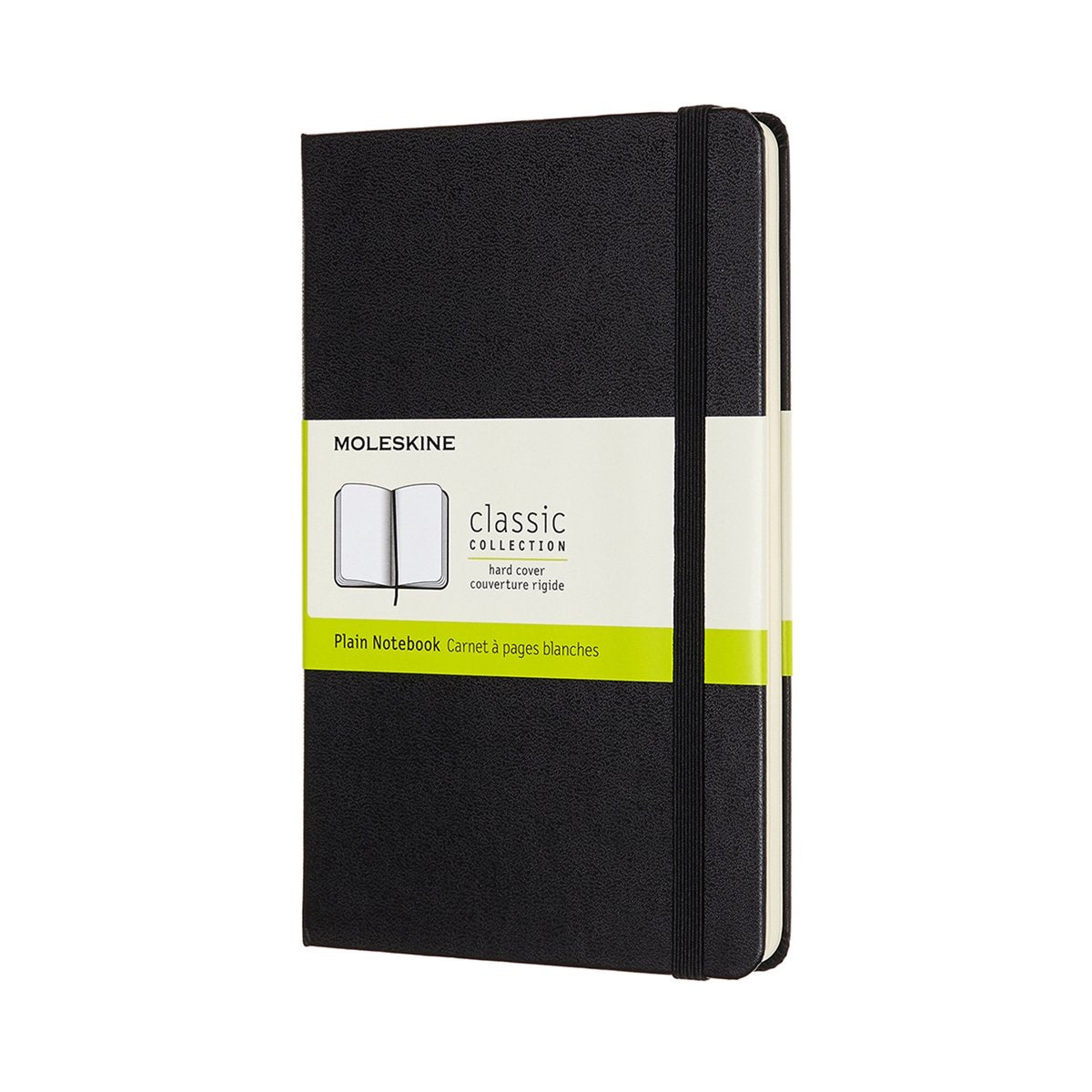 Moleskine classic notitieboek - medium - hardcover - blanco - zwart