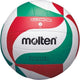 Balón de voleibol fundido v5m1500 - talla 5 - blanco verde rojo - 270gr