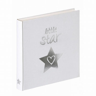 Walther uk-206 little star - babyalbum - formaat 28x30,5 cm - wit met zilveren folie opdruk