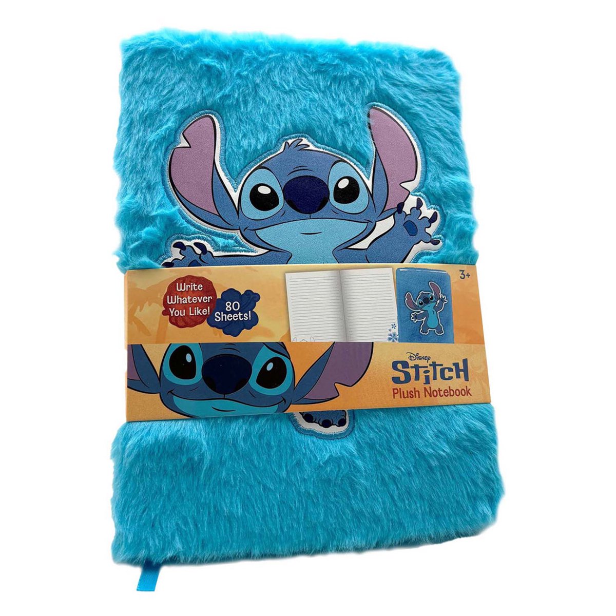 Stitch plush notebook