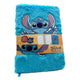 Stitch plush notebook