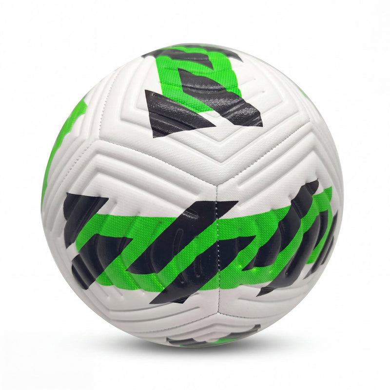 Engelhart voetbal wit groen zwart maat 5 – 400 gram – speelbal voor buiten, training en recreatief gebruik