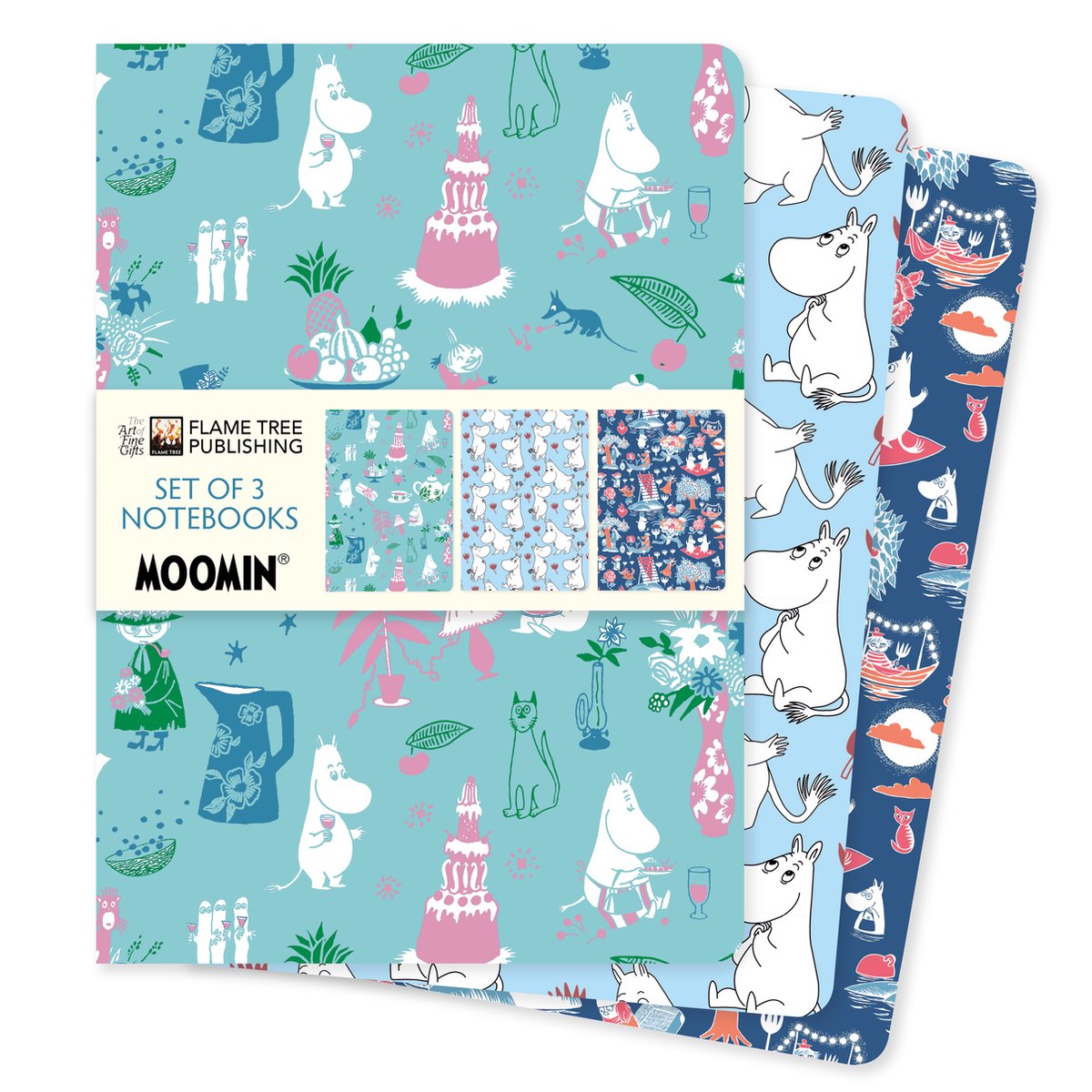 Colección de cuadernos estándar - Moomin Classics set de 3 cuadernos estándar