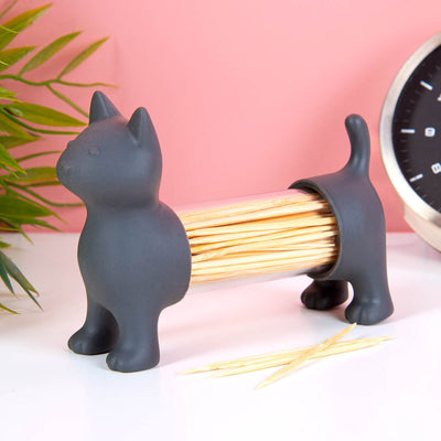Porta bastoncini da cocktail per gatti Balvi - grigio