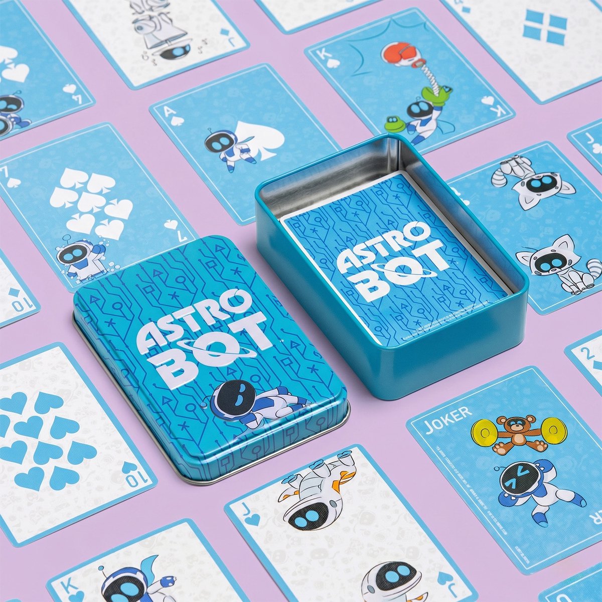 Juego de cartas Paladone astro bot en lata