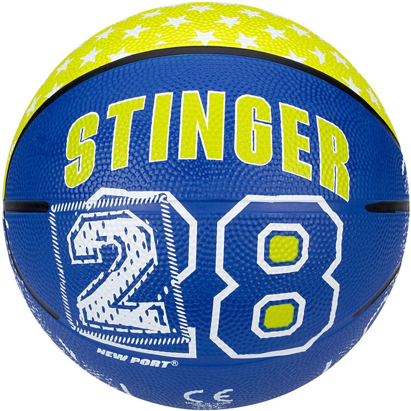 New Port mini baloncesto estampado - blanco fluor cobalto - 3