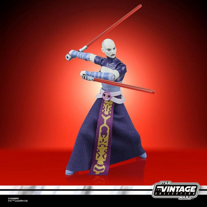 Star Wars Hasbro: The Clone Wars Vintage Collection Figura de acción Asajj Ventress Figura de acción de 10 cm