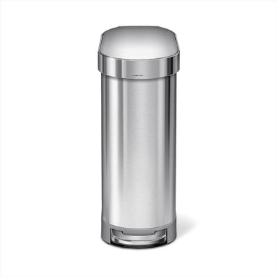Pattumiera slimline Simplehuman - 45 litri - acciaio inossidabile argento