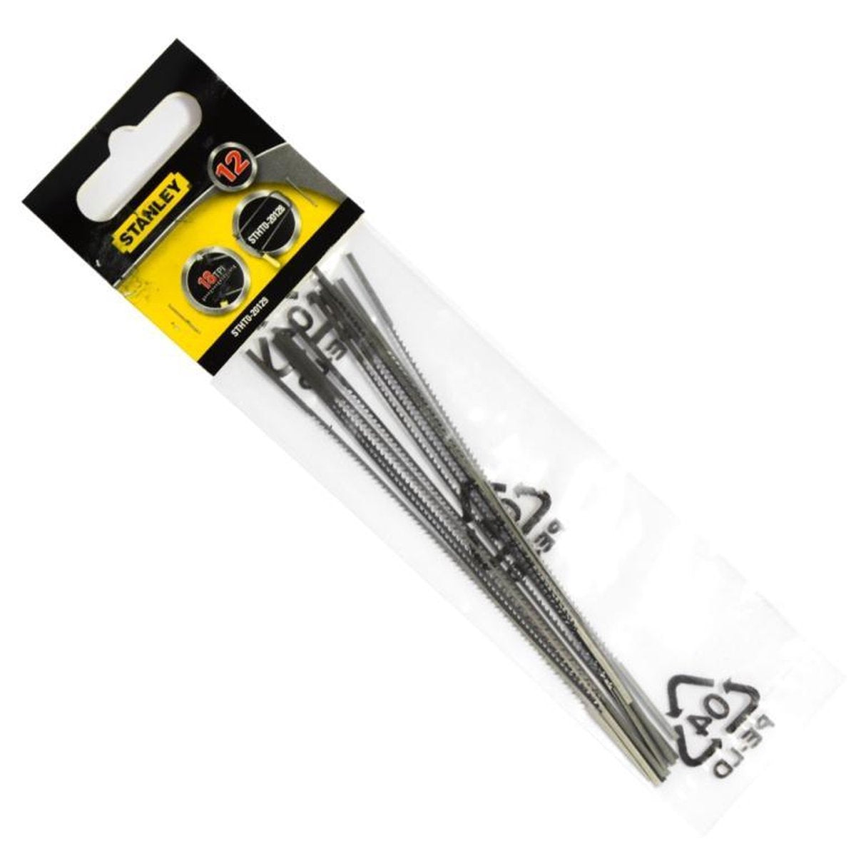Stanley 12 x hojas de sierra de calar 18 dientes pulgadas