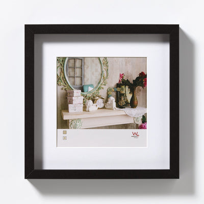Walther stockholm - mdf houten lijst - fotoformaat 30x30 cm - zwart