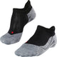 Falke ru4 invisible anti-ampolla algodón material funcional calcetines para correr hombres negro - talla 46-48