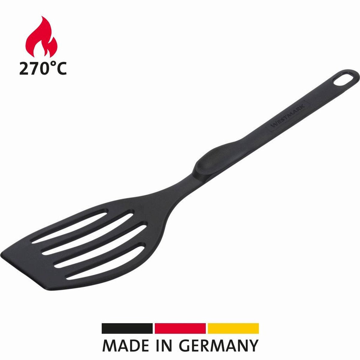 Spatole Westmark, molto resistenti al calore fino a 270°C, lunghezza: 28,3 cm, plastica, flonal plus, nero, 20352275