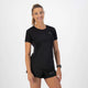 Maglia da corsa Rogelli core donna - maniche corte - nera - xl