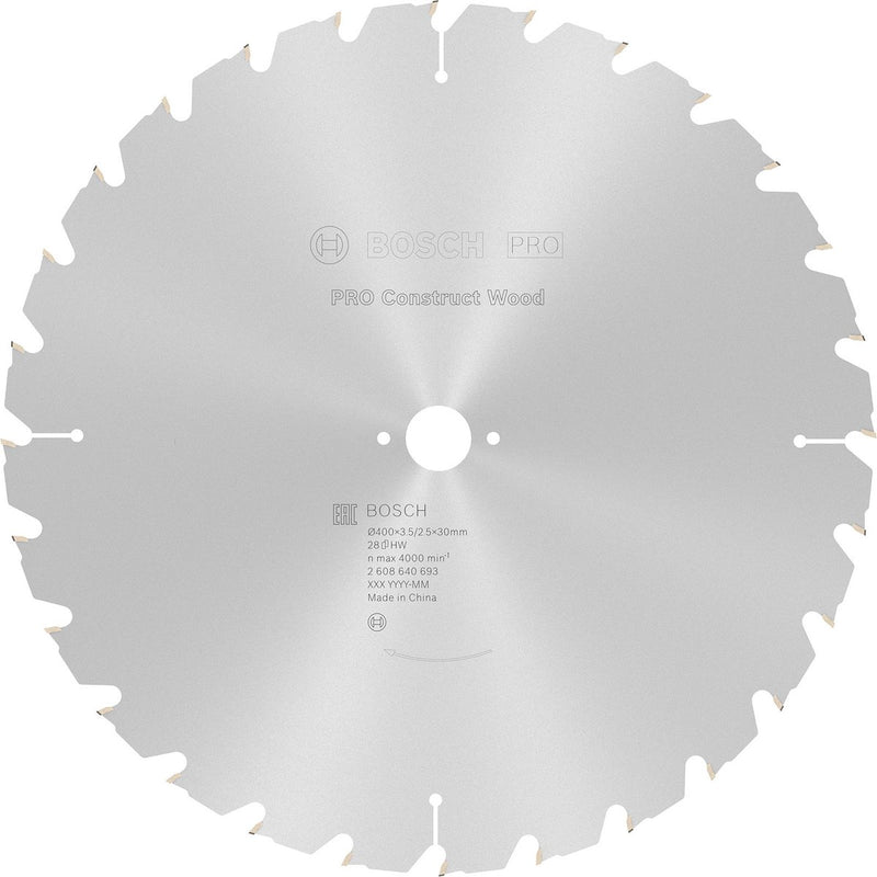 Bosch cirkzb constr. madera t n 400x30x3,5 28t fwf