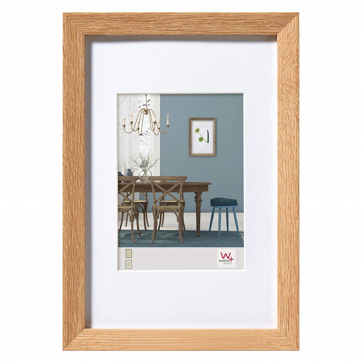 Walther fiorito - mdf houten lijst - fotoformaat 30x40 cm - licht eiken