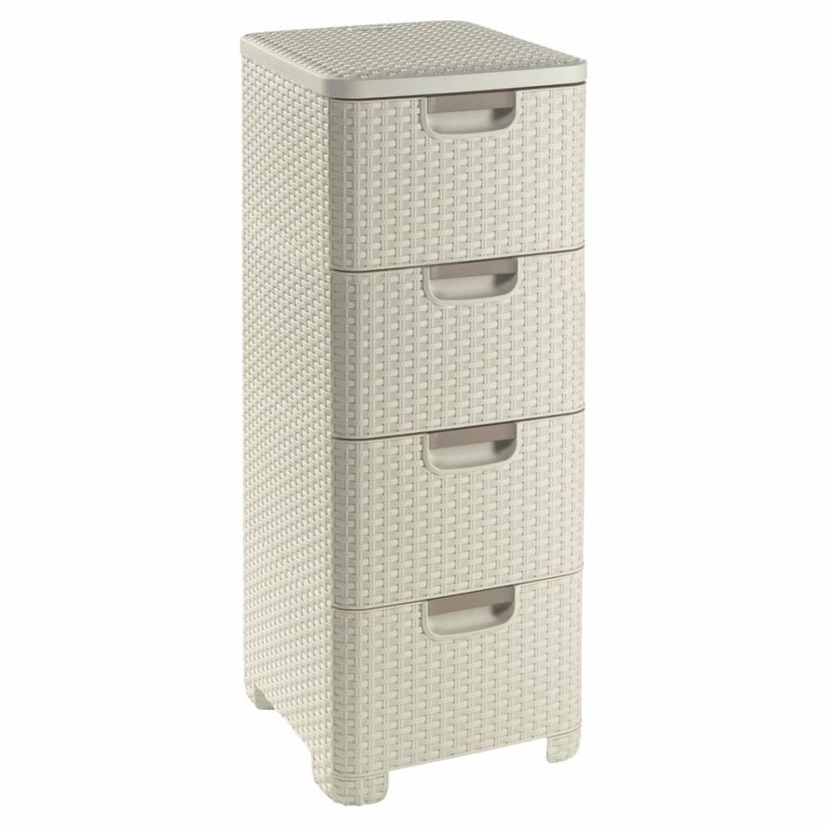 Sistema de cajones estilo Curve - 4x 14l - blanco vintage