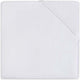 Lenzuolo con angoli per culla Jollein - bianco - cotone - 70x140 cm