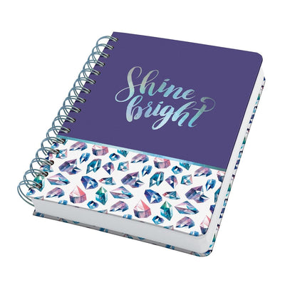 Sigel - quaderno a spirale - jolie - a5 - copertina rigida - 240 pagine - pois - carta da 120 grammi - gemme fatate - si-jn617