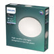 Lampada da soffitto Philips LED Philips in pelle scamosciata - luce bianca fredda - 28 cm