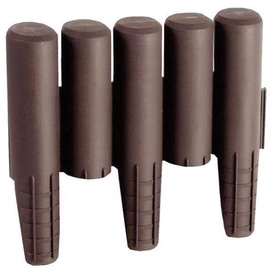 Palizzata perimetrale Prosperplast ca. 270 cm - marrone - set da 10 pezzi
