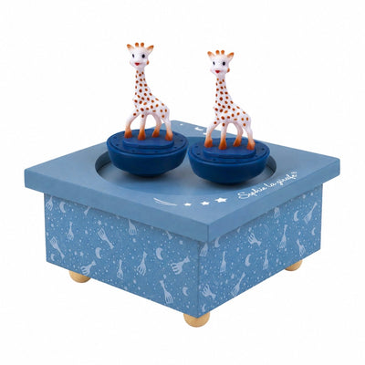 Carillon Sophie la giraffa Via Lattea - Dance Sophie's - carillon per bambini - regalo di maternità - regalo per baby shower - da 12 mesi - 11,5x11,5x8,5 cm - blu