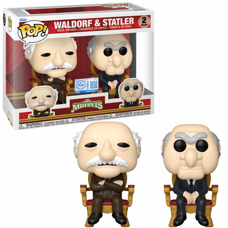 Funko the muppets waldorf statler figuras de vinilo (juego de 2) pop unisex! - neutro - estándar