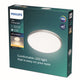 Philips Lámpara de techo LED Philips Twirly - Gris - Pequeña - Luz blanca cálida - 12 W