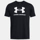 Camiseta deportiva Under Armour UA Sportstyle Logo Update SS-BLK Hombre - Negro - Blanco