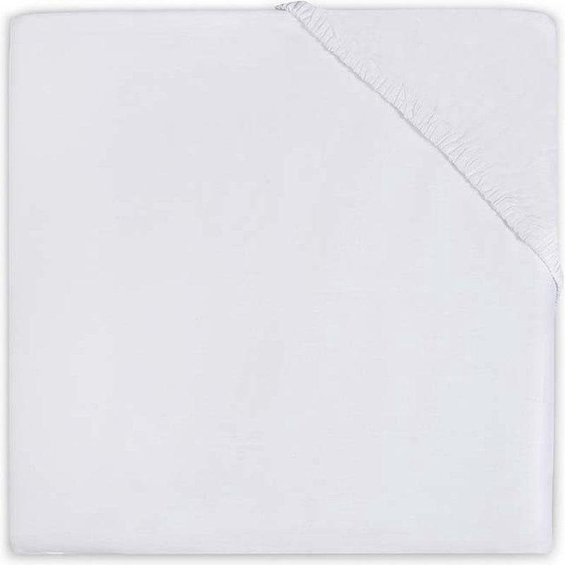 Jollein lenzuolo con angoli per culla cotone 40x80 90 cm - bianco