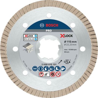Bosch accessories 2608615131 x-lock-diamantdoorslijpschijf 115 mm diameter 115 mm 1 stuk(s)