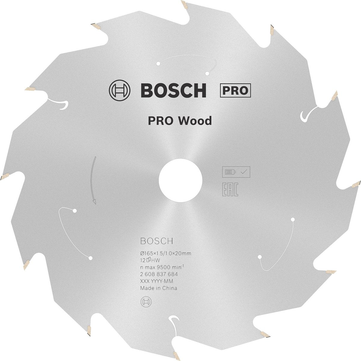 Bosch accessories 2608837685 cirkelzaagblad 165 x 20 mm aantal tanden: 24 1 stuk(s)