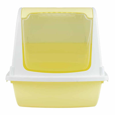 Toilette per gatti Duvo Sybil con filtro e paletta 57x38x38cm giallo