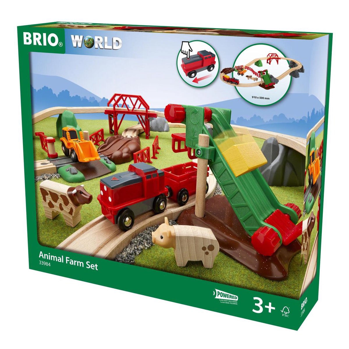 Set de animales de granja Brio - 33984