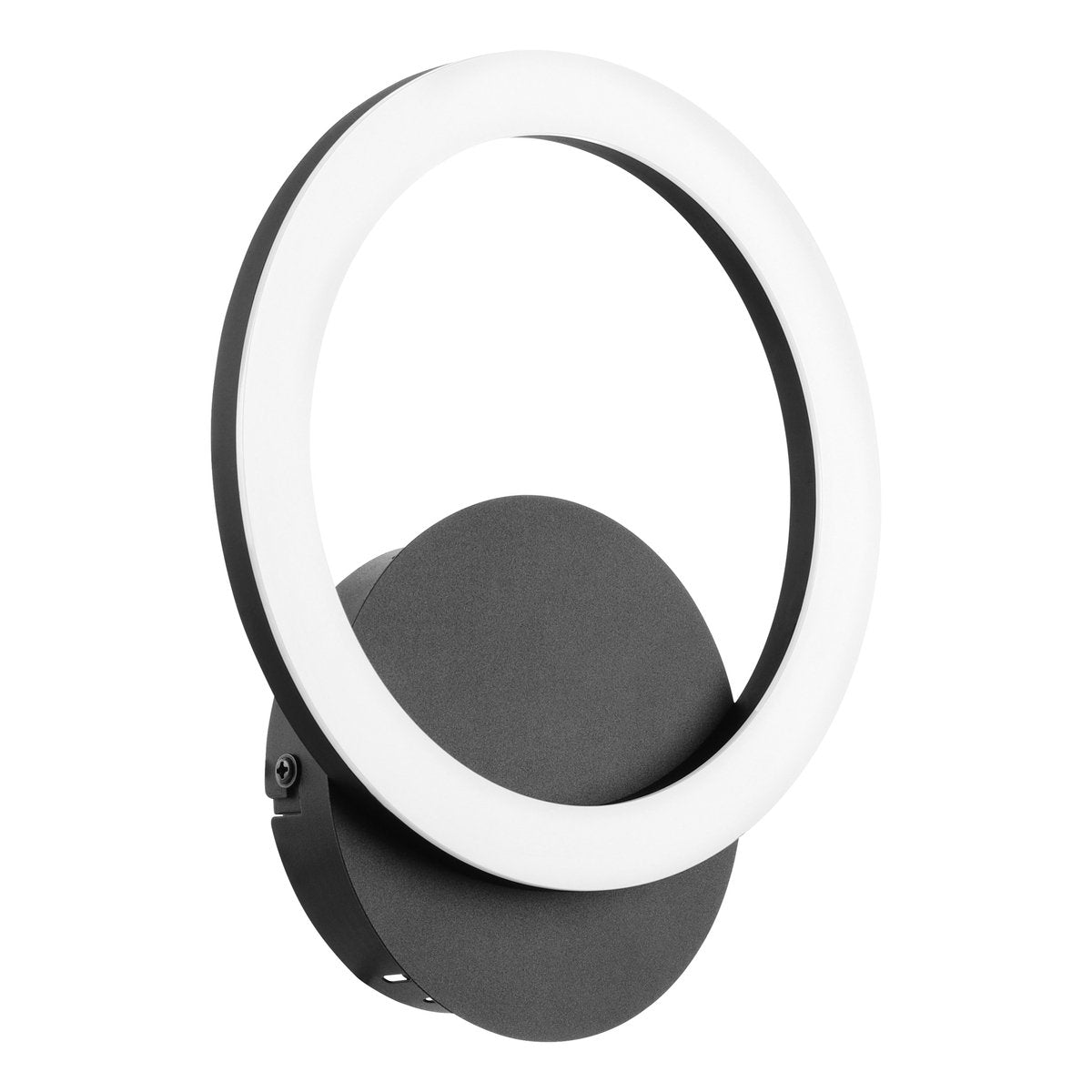 Eglo connect.z parrapos-z smart wandlamp - 24 cm - zwart wit - instelbaar wit licht - dimbaar - zigbee