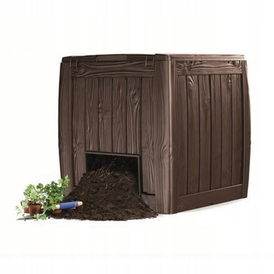 Curva al aire libre☷ compostador con base de 340l, compostador deco de muy fácil montaje